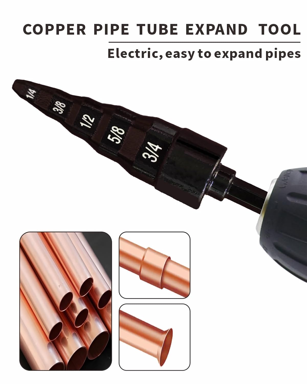 Cansookay five-piece copper tube swaging bit set - product gallery photo 3