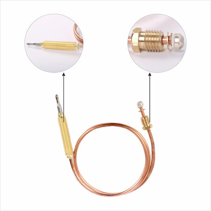 Cansookay brass propane gas valve with thermocouple and control knob - product gallery image 5